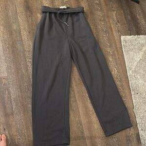 Wide leg sweat pants